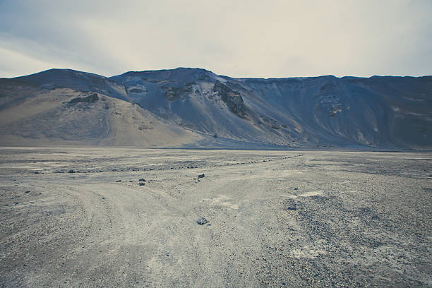 Famous Icelandic Volcano Askja Crater in Summer