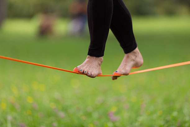 istock Slack line in the city park. 510539899