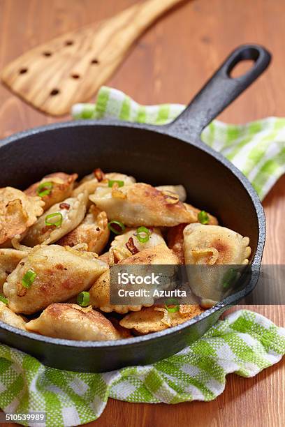 Dumplings Fried With Onion Stock Photo - Download Image Now - Appetizer, Brown, Chicken Meat