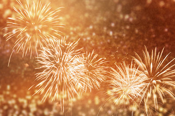 istock Fireworks and glitter background 510561710