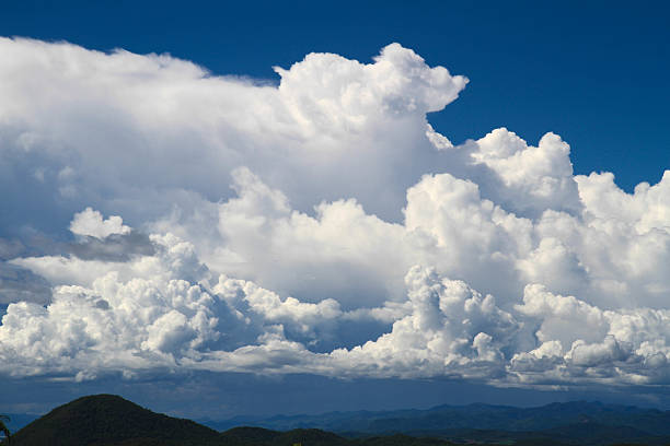 istock Beautiful sky with green mountain 510561815