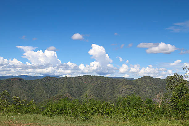 istock Beautiful sky with green mountain 510562031