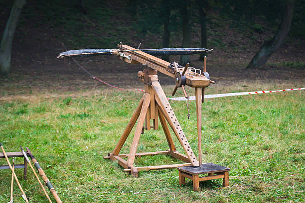 Antique cannon artillery defensive weapon at historic fort building Castillo de la Mota on Mount Urgull, Donostia-San Sebastian, Basque Country, Spain