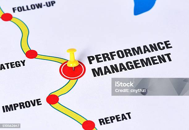 The Road To Performance Management Stock Photo - Download Image Now - Business, Cartography, Concepts