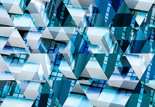 istock Abstract triangle shaped background: Modern architecture in Milan 510563034