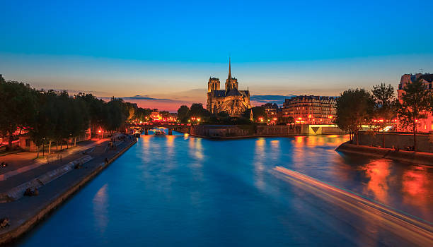 istock Cathedral of Notre Dame de Paris at sunset 510565175