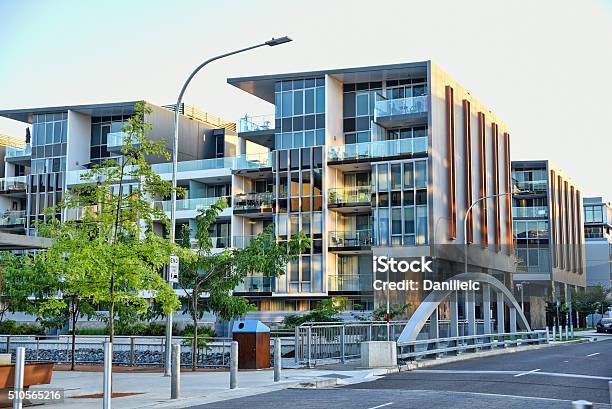 Trendy Kingston Foreshore Suburb Along The Canal To The Lake Stock Photo - Download Image Now