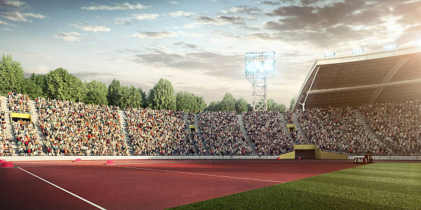 olympic stadium - javelin stock-fotos und bilder