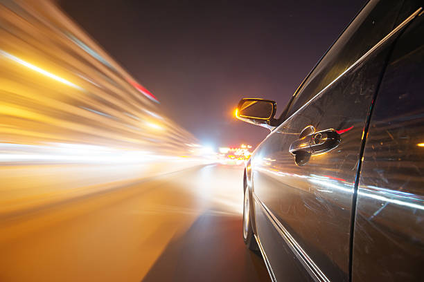 istock car on the road with motion blur background 510567919