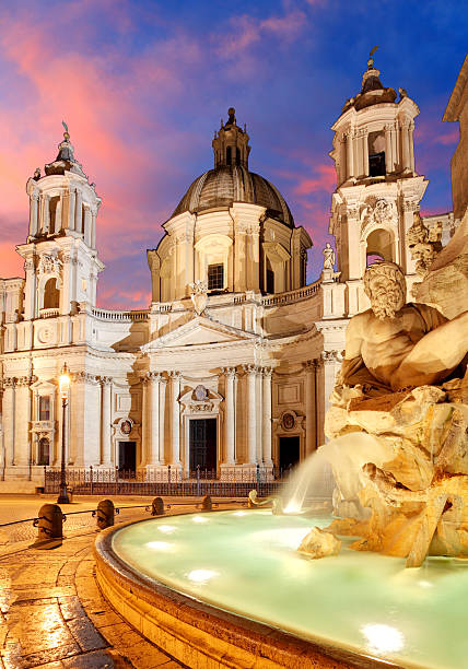 Piazza Navona, Rome. Italy Piazza Navona, Rome. Italy fontana del moro stock pictures, royalty-free photos & images