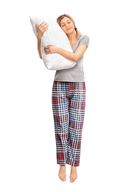 istock Woman sleeping shot in mid-air 510569658