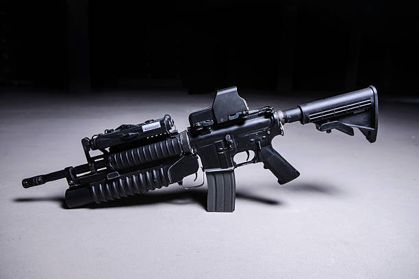 istock Assault rifle with grenade launcher 510571940