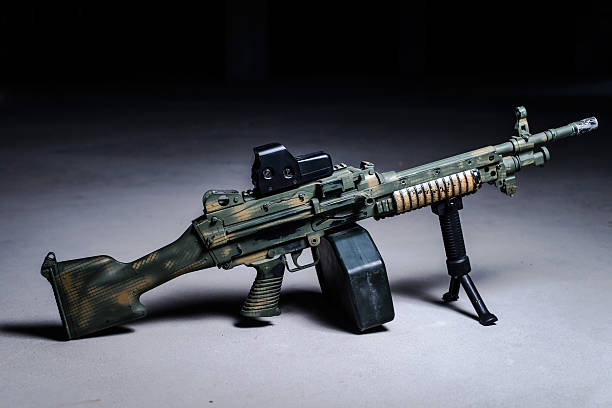 istock Machine gun on the ground 510571964