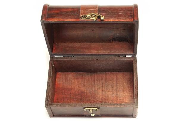 istock Decorative Storage Redwood Box Or Casket Top View White Isolated 510572020