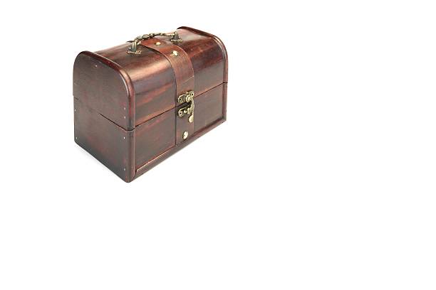 istock Decorative Storage Redwood Box Or Casket Side View White Isolate 510572250