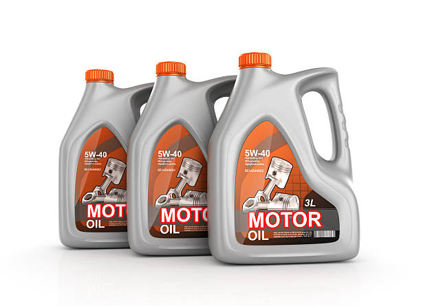 три банки моторное масло - motor oil bottle стоковые фото и изображения