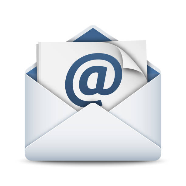 E-mail icon, vector illustration E-mail icon, vector illustration on white background open letter icon stock illustrations
