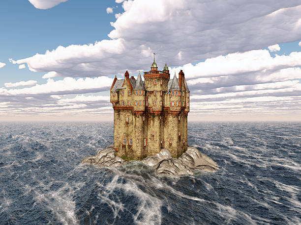 istock Scottish castle in the sea 510577942