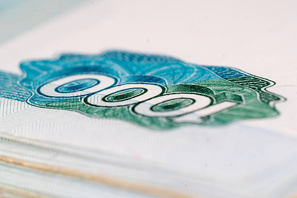 1000 russian roubles banknote closeup