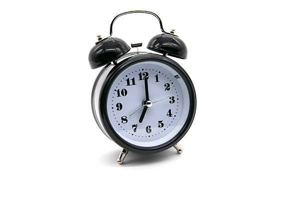 istock Alarm clock on white background 510582558