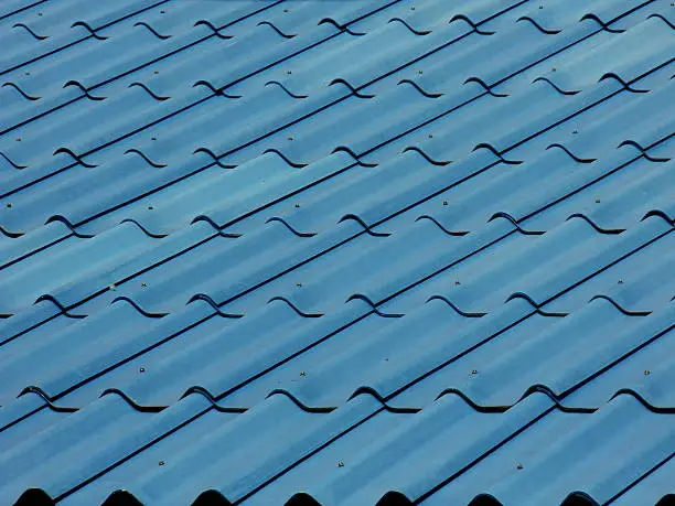 Photo of Blue roof background