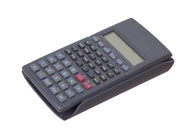 istock Dirty old calculator isolated 510585290