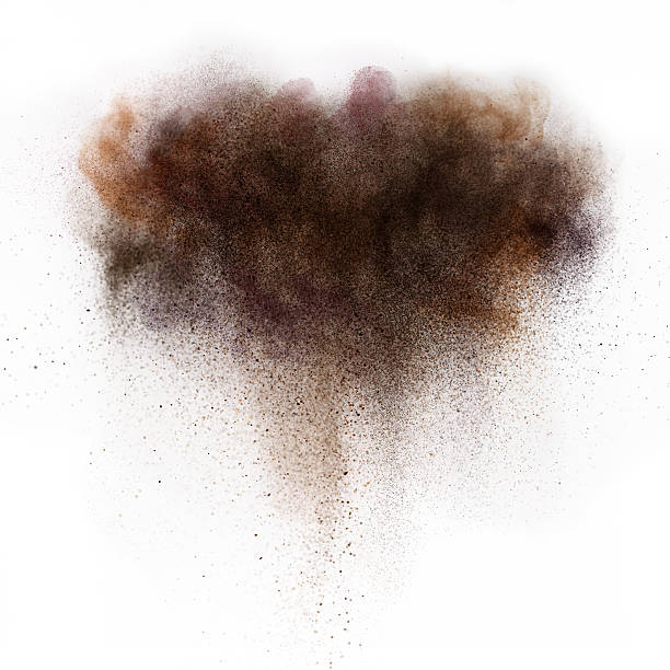 marrone opaco nuvola - acid rain foto e immagini stock