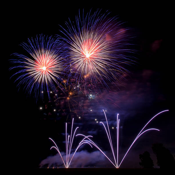 istock huge fireworks on black night sky 510585828