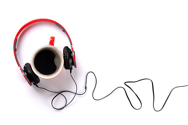 istock Headphones and coffee cup 510586558