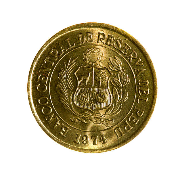 istock metal coins ten centavos Peru isolated on white background 510587558