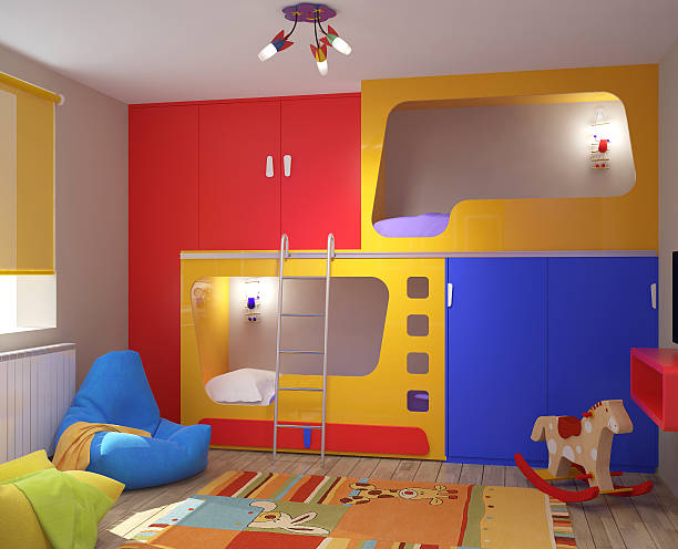 istock 3d rendering of a nursery interior design 510587772