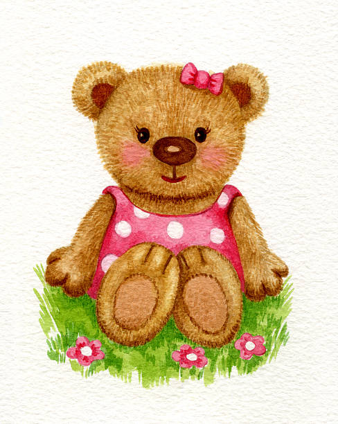 Girl Teddy Bear Stock Illustrations – 19,095 Girl Teddy Bear Stock