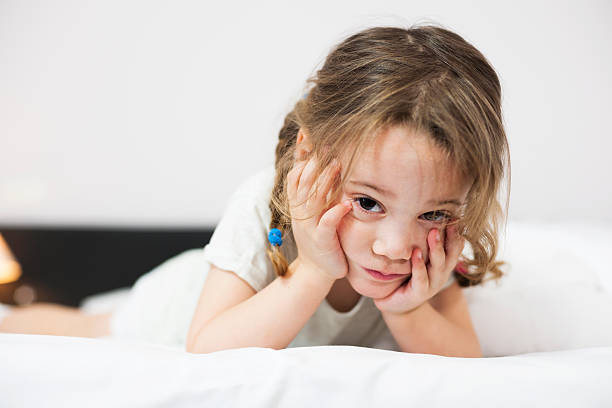 istock Little girl in bed 510591506