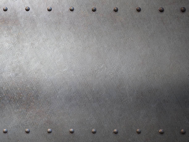 steel metal armour with rivets background metal with rivets armour background or texture ironclad stock pictures, royalty-free photos & images