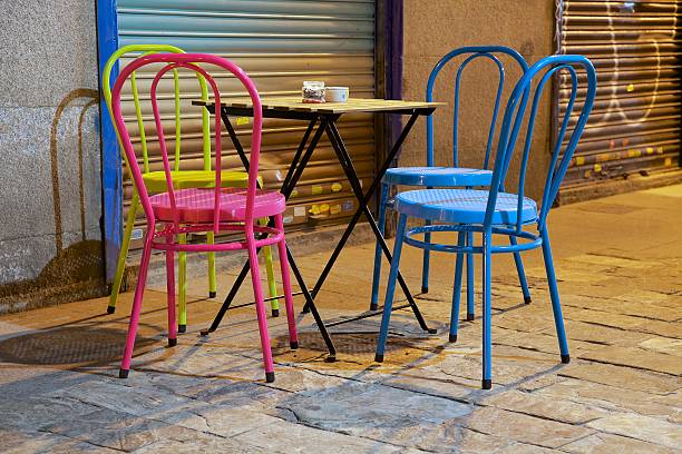 istock Color Chairs on Street 510611651