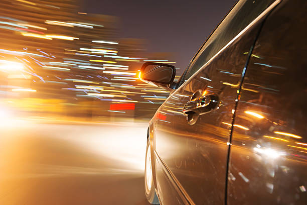 istock car on the road with motion blur background 510612535