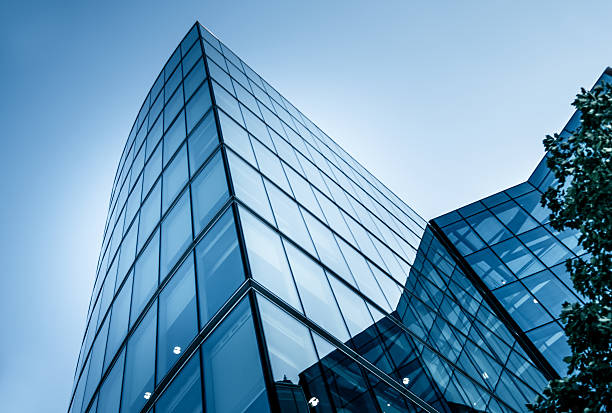 corporate building in financial district Business Buildings, Financial District in London, United Kingdom architecture capital cities glass pattern stock pictures, royalty-free photos & images