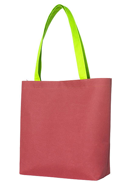 istock Red shopping fabric bag 510615019