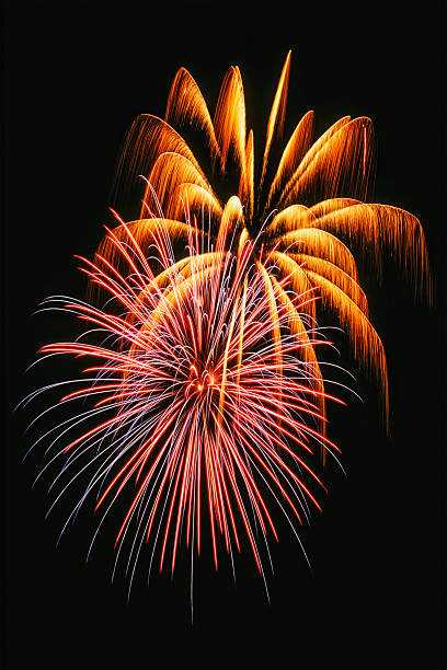 istock Beautiful fireworks display lights up the night time sky 510615817