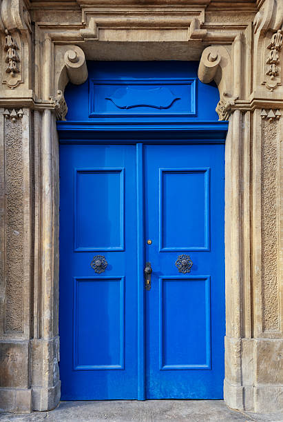 istock Traditional european facade with entance door 510616576