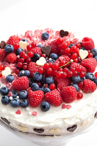 istock Homemade creamy cake decorated with fresh berries 510617657