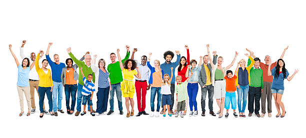 Group of People Hands Raising