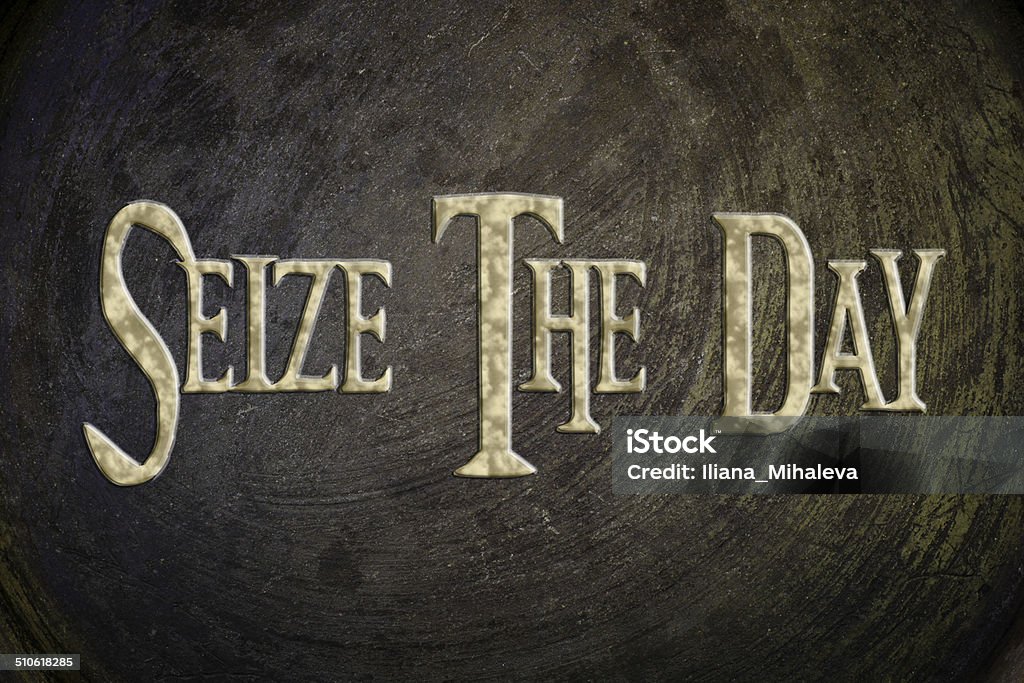 Seize The Day Concept Seize The Day Concept text on background Calendar Stock Photo