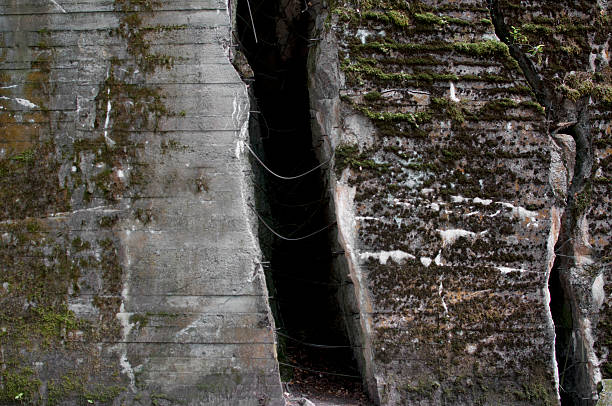 Old ruins of bunker