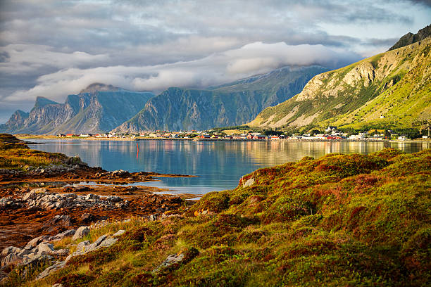 lofoten, krajobraz, ramberg, norwegia - ramberg zdjęcia i obrazy z banku zdjęć