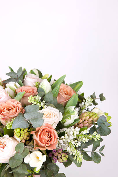istock Beautiful wedding bouquet David Austin Roses 510624192