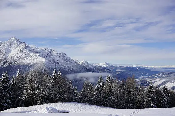 beautiful mountainrange in Switzerland
