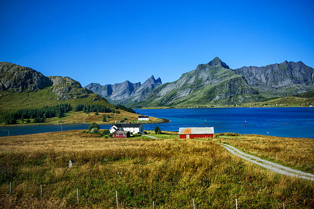 Beach on Lofoten in Unstad, Norway
