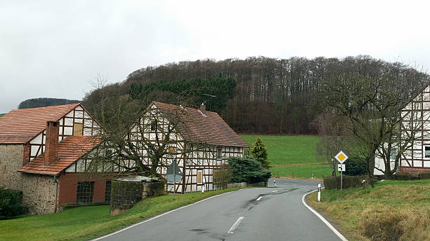 istock Small town in German landscape 510629444