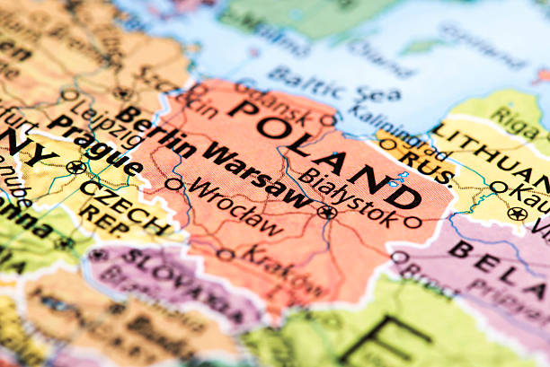 istock Map of Warsaw, Poland 510630456